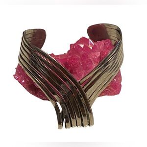 Unique Twisted Metal Cuff Bracelet #6391